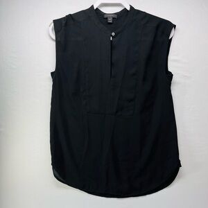 J. Crew‎ Classic Black keyhole Blouse